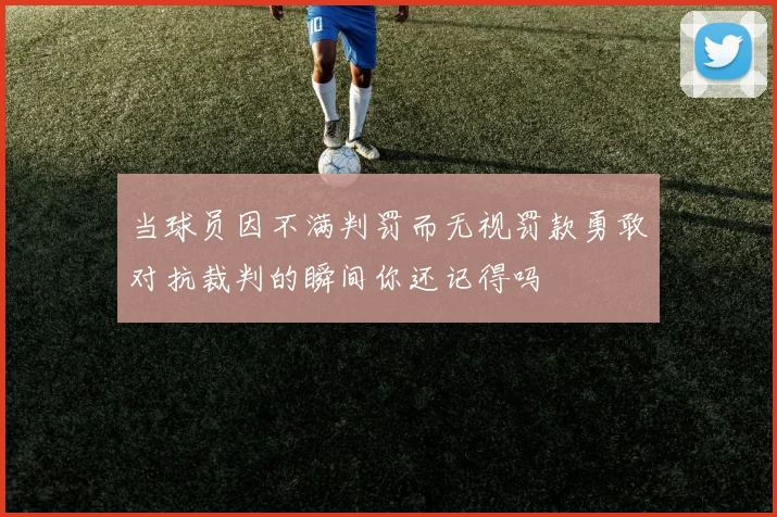 当球员因不满判罚而无视罚款勇敢对抗裁判的瞬间你还记得吗